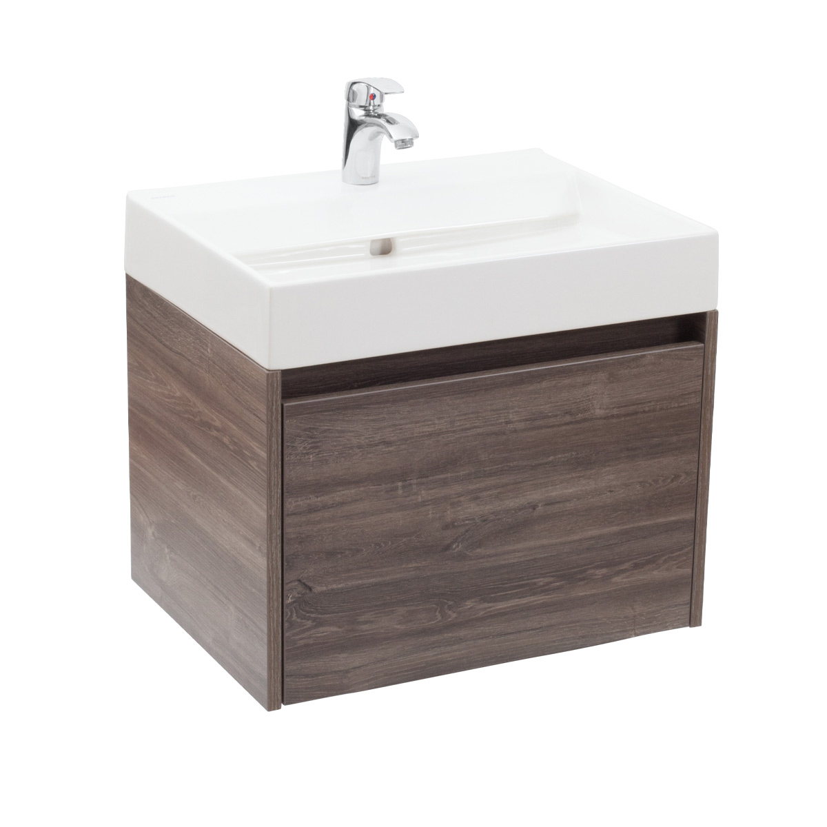 Mueble Mong con lavabo con 2 puertas resina para lavandería 60x50cm